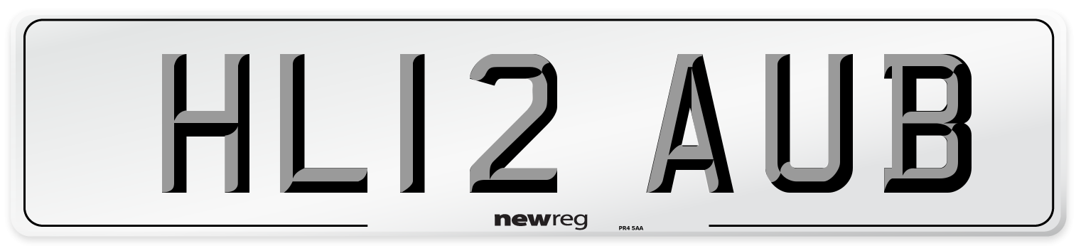 HL12 AUB Number Plate from New Reg